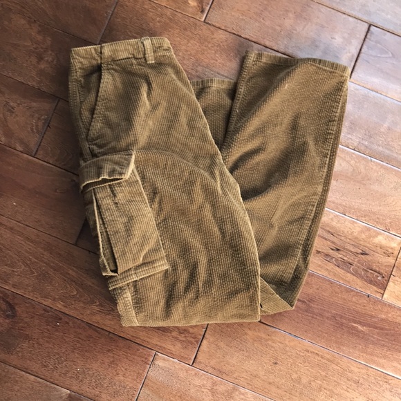JG HOOK Pants & Jumpsuits Vintage 7s Jg Hook Brown Corduroy Cargo